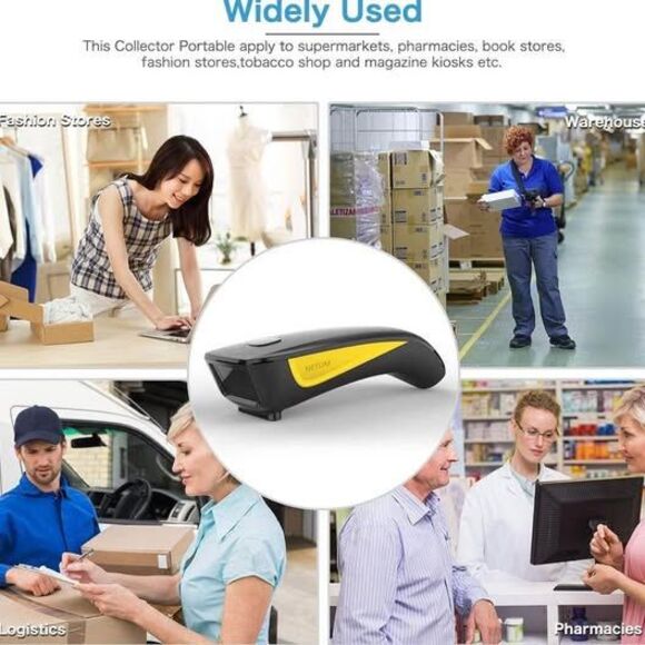 NETUM QR Code Scanner, Mini Barcode Scanner Bluetooth Compatible, Small Portable - Picture 7 of 10